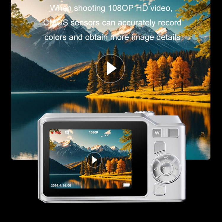 1080P HD Student Retro Digital Card Camera, White, Black, White+32G, Black+32G 1080P HD Student Retro Digital Card Camera, White, Black, White+32G, Black+32G
